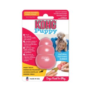 KONG PERRO CAUCHO PUPPY PORTAPASABOCAS SMALL KP3 KO ROSADO
