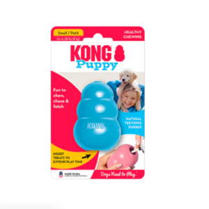 KONG PERRO CAUCHO PUPPY PORTAPASABOCAS SMALL KP3 KO AZUL