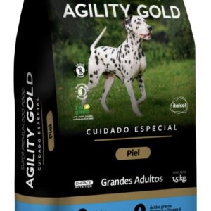 AGILITY GOLD GRANDES ADULTOS PIEL X 1.5 KG
