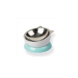 Comedero Inclinable Acero Inoxidable Orejitas Azul (AGOTADO)