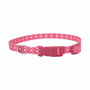 COASTAL PERRO STYLES POLKA ROSADO COLLAR LARGE 1" 6921 PDT26