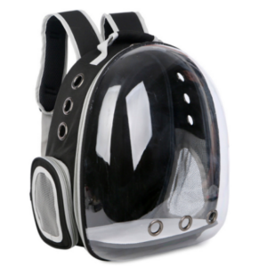 MORRAL TRANSPARENTE DE LONA NEGRO (AGOTADO)