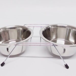 comedero doble con base en acero AEDD-03 (AGOTADO)