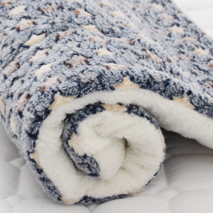 CAMA COJIN CON DISEÑOS XL-ESTRELLAS AZUL-BEIGE-PB36