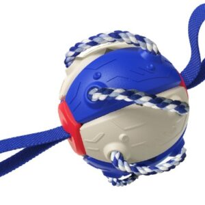 BALÓN MORDEDOR PLEGABLE AZUL/BLANCO PJ134 (AGOTADO)