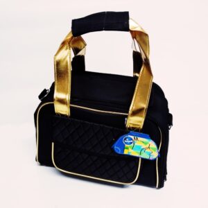 BOLSO TRANSPORTADOR NEGRO DORADO REF BTP070 S (AGOTADO)