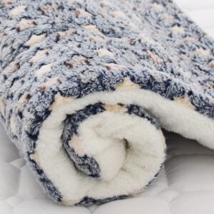 CAMA COJÍN CON DISEÑOS PB36 ESTRELLAS HUELLAS AZUL Y BEIGE L