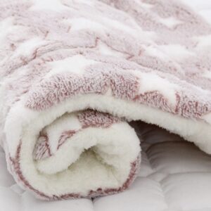 CAMA COJÍN CON DISEÑOS PB36 ESTRELLAS HUELLAS ROSADO L