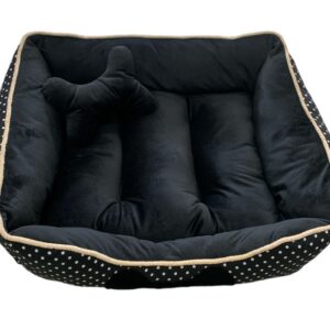 CAMA NEGRA GUCCI CON PUNTOS BLANCOS M
