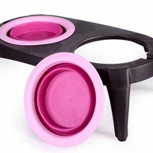 COMEDERO ALTO EN SILICONA ROSADO