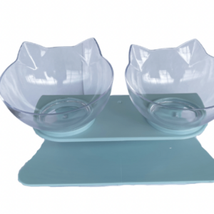 COMEDERO CARA DE GATO- PLATOS NO SE AJUSTAN A LA BASE PC13A AZUL
