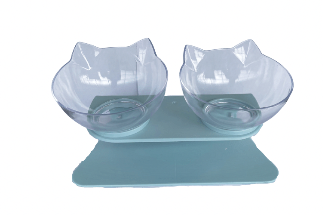 COMEDERO CARA DE GATO- PLATOS NO SE AJUSTAN A LA BASE PC13A AZUL