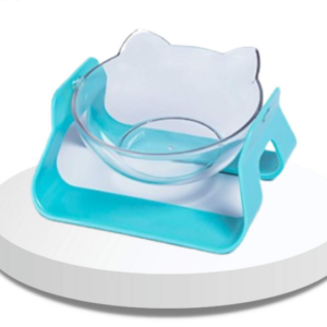 COMEDERO CARA DE GATO PC13B AZUL CLARO