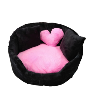 CAMA REDONDA NEGRO CON FUCSIA TALLA  M (AGOTADO)