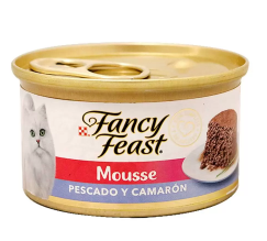 FANCY FEAST MOUSSE PESCADO Y CAMARON 85 GR (AGOTADO)