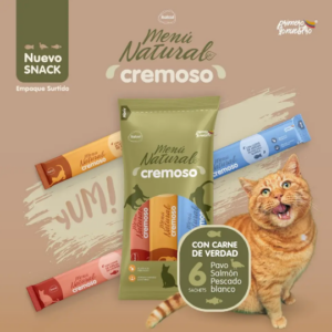 Chunky Menu Natural Cremoso Para Gatos – 6 unidades