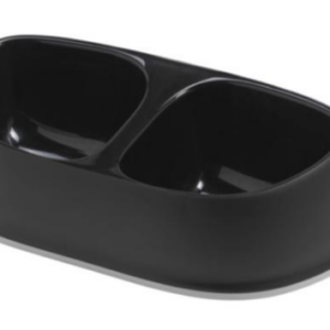 COMEDERO SENSIBOWL DOBLE 700 ML AO11 NEGRO (AGOTADO)