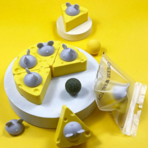 Juguete Bola de Catnip-Diseño queso para Gatos