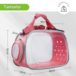 BOLSO TRANSPARENTE PLEGABLE GRIS  (AGOTADO)