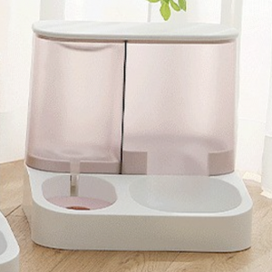 DISPENSADOR DE COMIDA Y AGUA TRASLUCIDO PC109