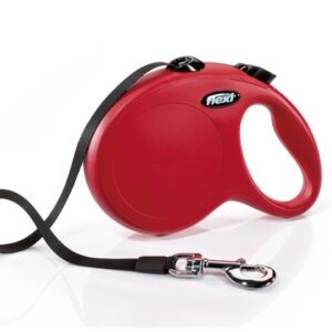 TRAÍLLA RETRÁCTIL FLEXI TALLA L (110LB) ROJO 5M  CINTA