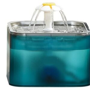 Fuente cuadrada Silver en acero inoxidable PC106 Verde