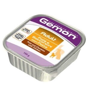 GEMON PATE E BOCCONCINI CON POLLO ADULT 150GR