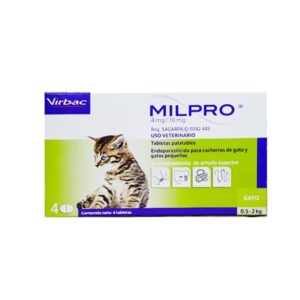 Milpro gatos 0,5 - 2kg caja x 2 tabletas