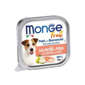 MONGE FRUIT DOG SALMON/PEAR X 100GR