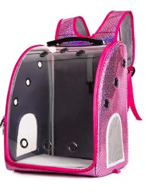 MORRAL TRANSPARENTE SIRENA PB03A ROSADO