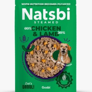 NATSBI CAN STEAMED CHICKEN & LAMB X 200 GR (AGOTADO)