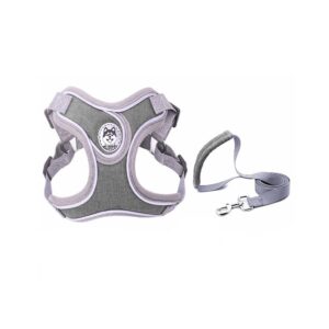 Pechera y Correa Premium Gris XS