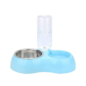 COMEDERO CON DISPENSADOR DE AGUA CELESTE S(AGOTADO)