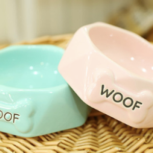 COMEDERO CERAMICA DIAMANTE CELESTE