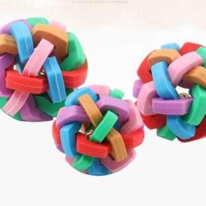 PELOTA CASCABEL O LUZ GOMA PJ18B 6 CM (AGOTADO)