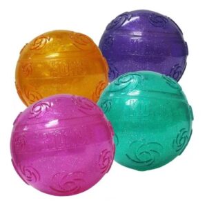 KONG PERRO CRACKLE PELOTA LARGE NARANJA PCB1 KO