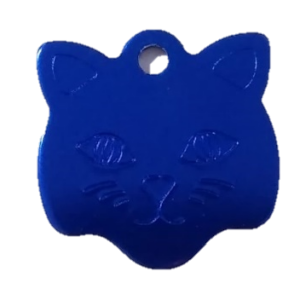 PLACA GATO AZUL