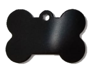 PLACA HUESO GRANDE NEGRA