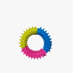 JUGUETE MORDEDOR VERDE AZUL FUCSIA