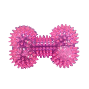 JUGUETE HUESO FUCSIA CON LUZ Y SONIDO