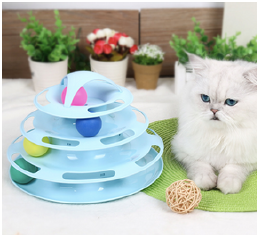 PLACA GIRATORIA 4 NIVELES CELESTE PJ25