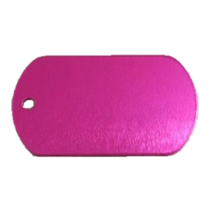 PLACA MILITAR FUCSIA