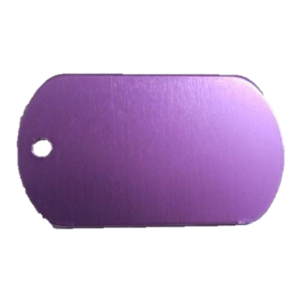 PLACA MILITAR MORADA