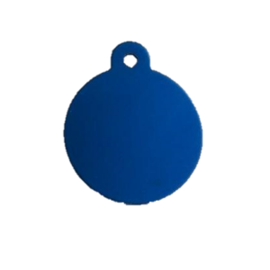 PLACA REDONDA AZUL