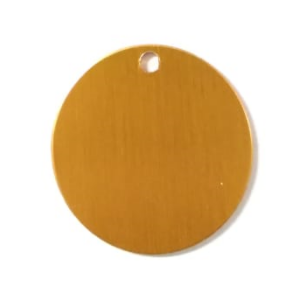 PLACA REDONDA AMARILLA