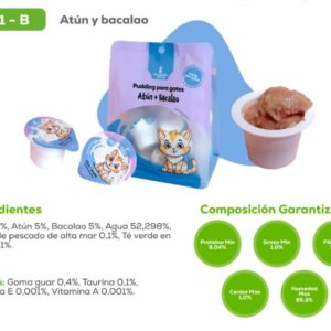 PUDIN PARA GATOS ATUN Y BACALAO X 10UND PS11 (AGOTADO)
