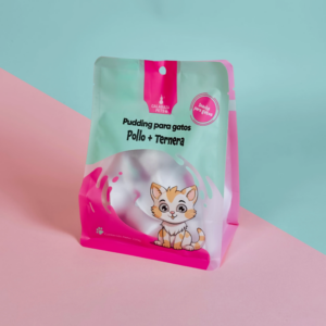 PUDIN PARA GATOS POLLO Y TERNERA X 10UND