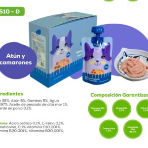 SALSA PARA GATOS ATUN Y CAMARONES