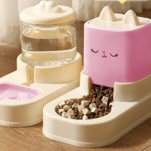 SET COMEDERO Y BEBEDERO PC142 ROSADO (AGOTADO)