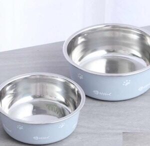 TAZON PETS ACERO INOXIDABLE L GRIS